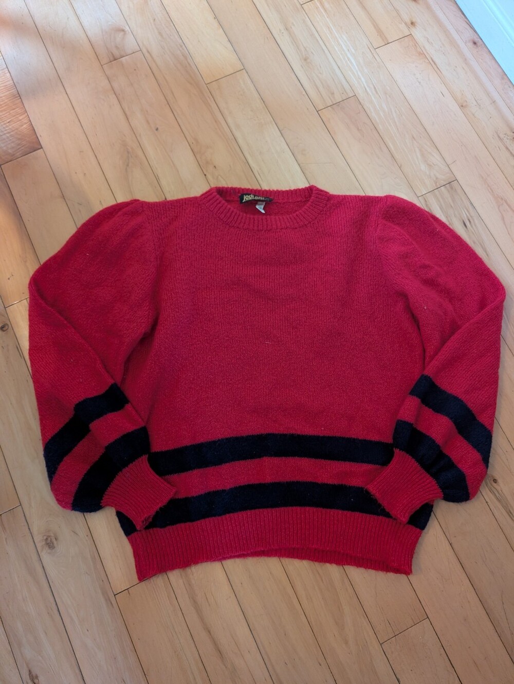 Vintage Red Striped Sweater